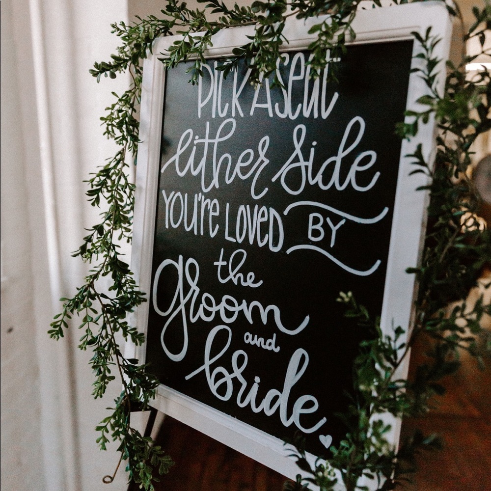 16x20 Wedding Chalkboard